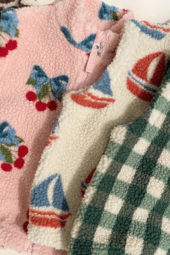 Detská vesta Konges Sløjd JODY TEDDY VEST GRS KS104870.PPY2