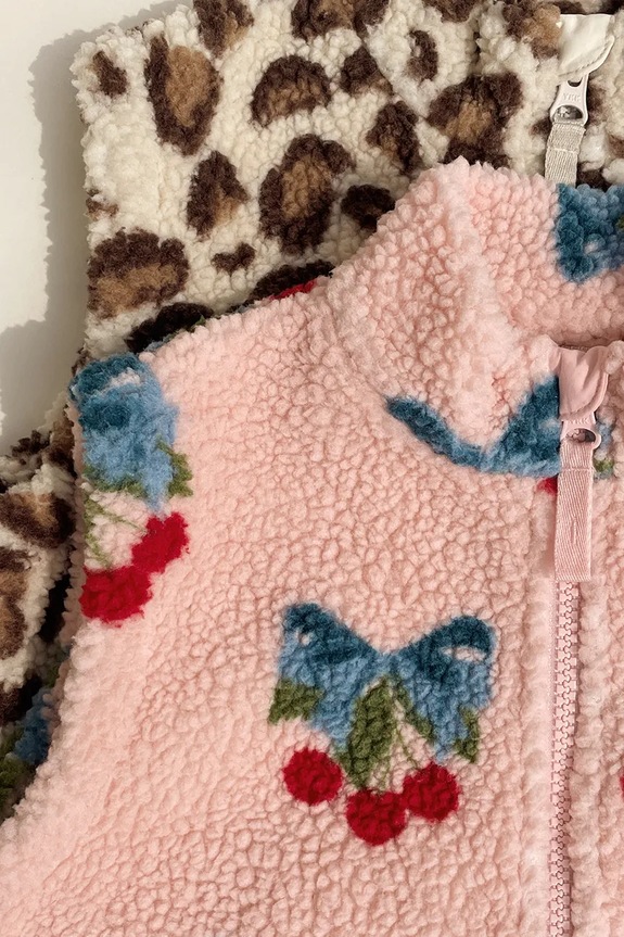 Detská vesta Konges Sløjd JODY TEDDY VEST GRS KS104870.PPY2