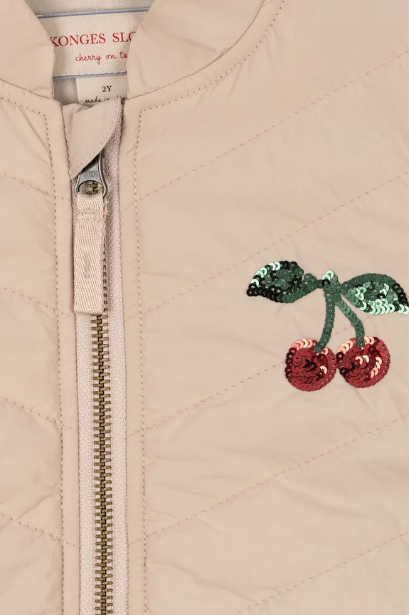Konges Sløjd geacă copii JUNA SEQUIN BOMBER JACKET KS104873.PPY2 bej