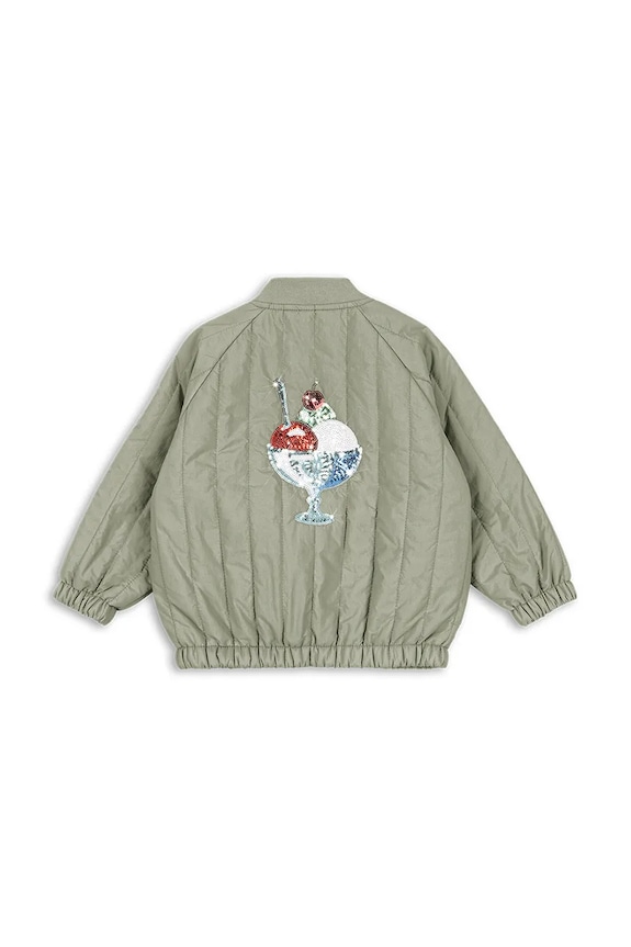 Konges Sløjd geacă bomber pentru copii JUNO SEQUIN BOMBER JACKET KS104887.PPY2 bej SS26