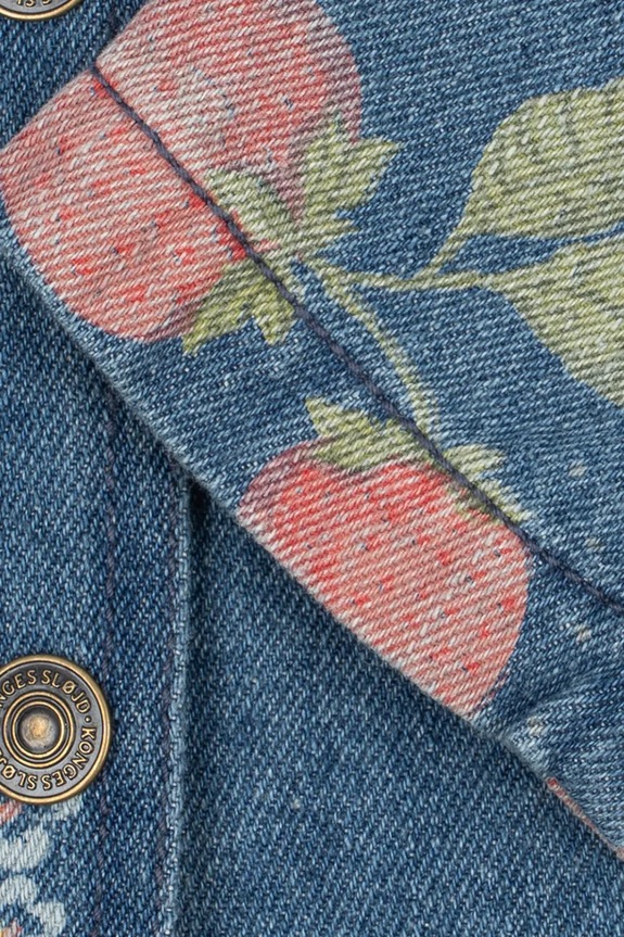 Konges Sløjd kurtka jeansowa dziecięca MAGOT COLLAR JACKET GOTS granatowy KS104968.PPY2