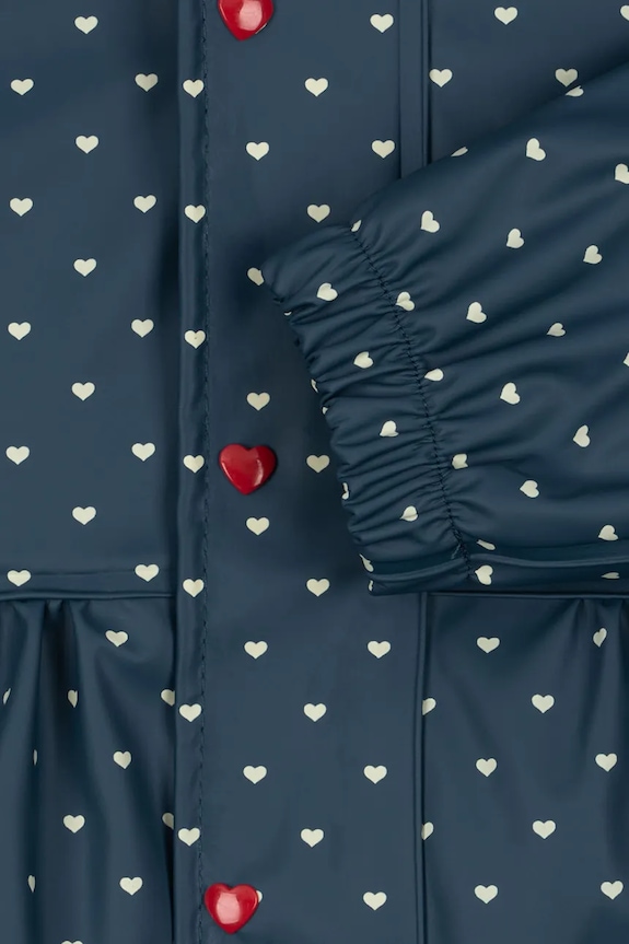 Konges Sløjd pantaloni și jachetă pentru copii RAINY PALME SET GIRL bleumarin KS105050.PPY2