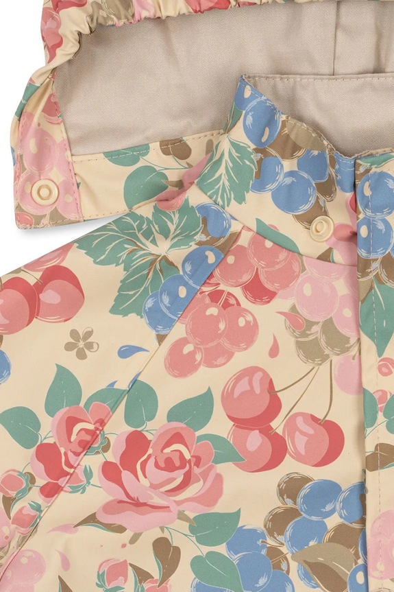Dziewczynka Konges Sløjd spodnie i kurtka dziecięca RAINY PALME SET GIRL KS105050.PPY2 multicolor