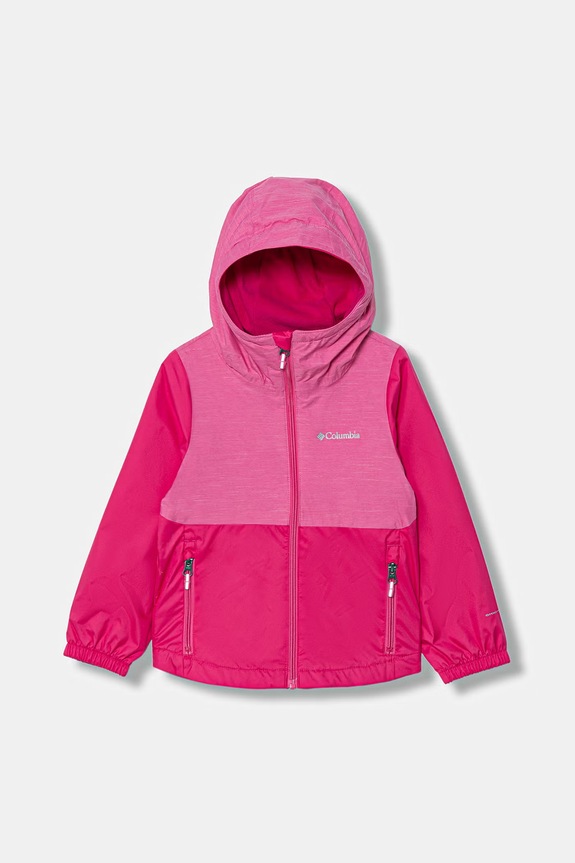 Παιδικό μπουφάν Columbia Rainy Trails άλλο ροζ 2154911