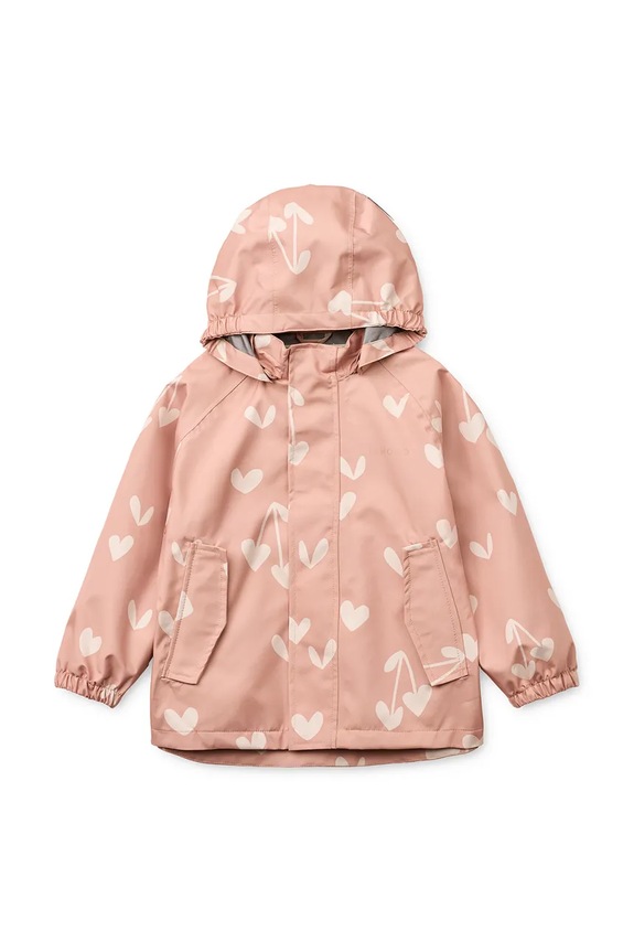 Liewood jachetă și pantaloni pentru copii Manu Rainwear Set roz LW19909.G.PPY2