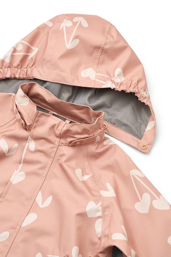 Liewood jachetă și pantaloni pentru copii Manu Rainwear Set LW19909.G.PPY2 roz
