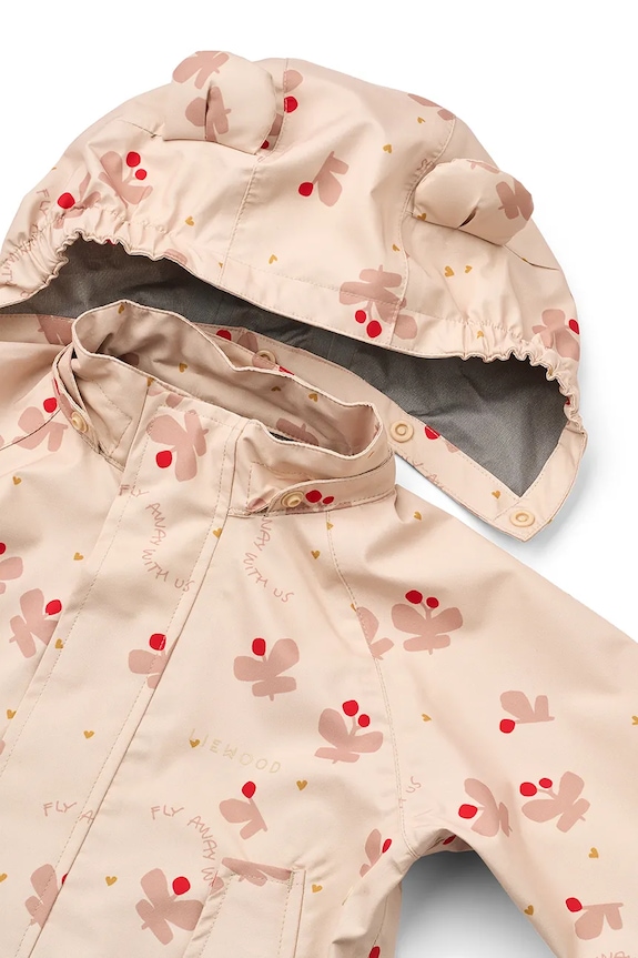 Liewood jachetă și pantaloni pentru copii Manu Rainwear Set roz LW19910.G.PPY2