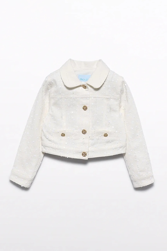 Dječja jakna Abel&Lula 5395.1.Mini.PPY2 bijela SS26