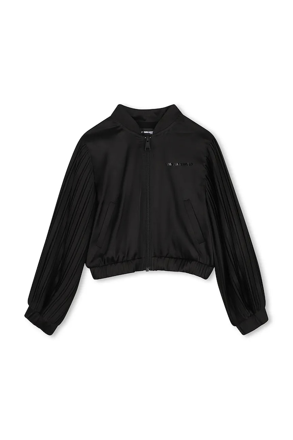 Дитяча куртка-бомбер Karl Lagerfeld Z31131.114.150 чорний SS26