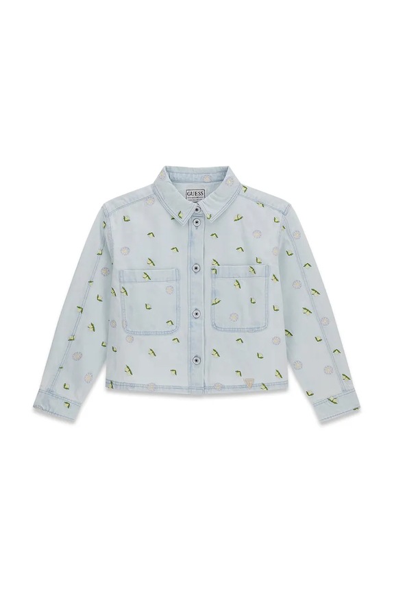Guess kurtka dziecięca jeansowa J6GL03.D4EU0.PPY2.M niebieski SS26