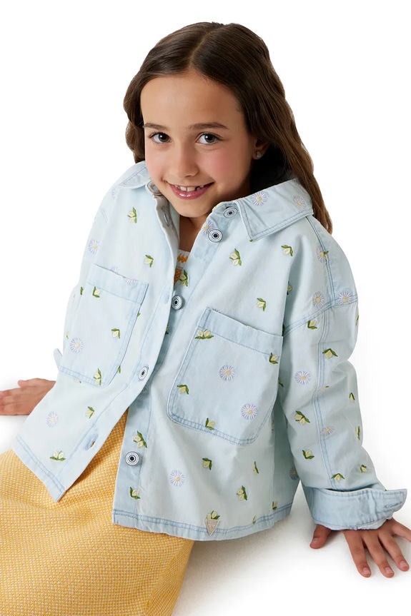Guess kurtka dziecięca jeansowa J6GL03.D4EU0.PPY2.M