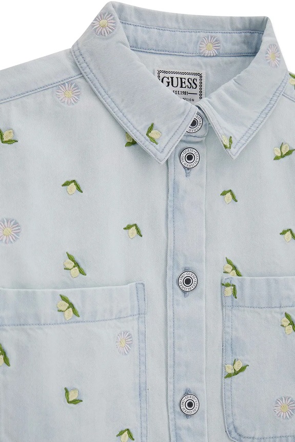 Guess kurtka dziecięca jeansowa niebieski J6GL03.D4EU0.PPY2.M