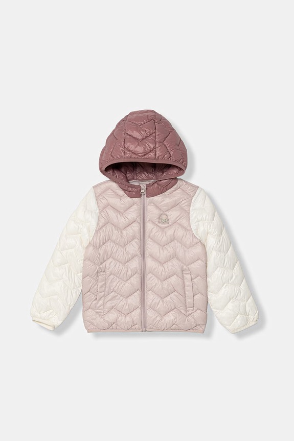 United Colors of Benetton kurtka dziecięca różowy 21INGN02Z.P.Stagionale