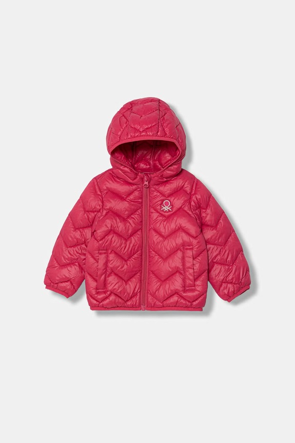 United Colors of Benetton kurtka dziecięca różowy 21INGN02Z.P.Stagionale