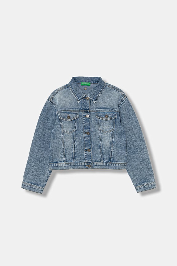 United Colors of Benetton jachetă pentru copii, din denim albastru 2PORCN061.G.Riproposto