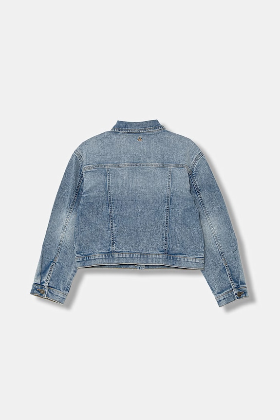 United Colors of Benetton jachetă pentru copii, din denim 2PORCN061.G.Riproposto albastru SS26
