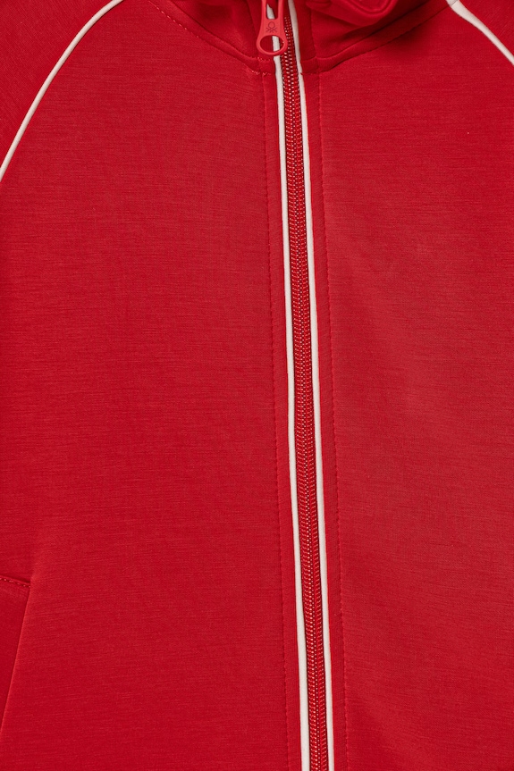 Дівчинка United Colors of Benetton кофта, яка розстібається дитяча 3M9KC5062.G.Stagionale червоний