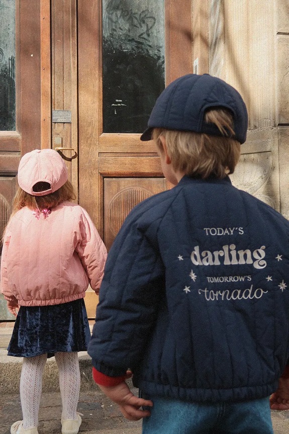 Konges Sløjd giacca bomber bambini JUNO BOMBER JACKET KS104493.PreSpring