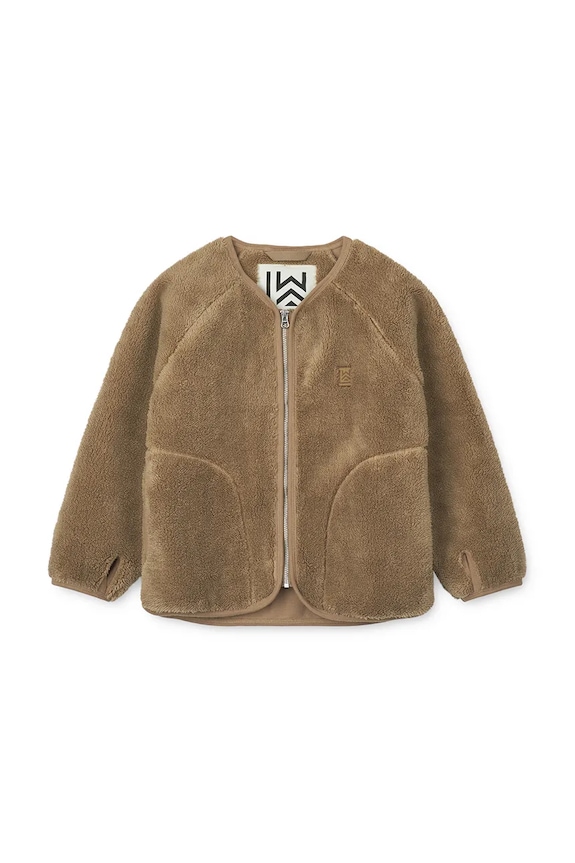 Παιδικό μπουφάν Liewood Calina Pile Jacket LW20827 πράσινο SS26