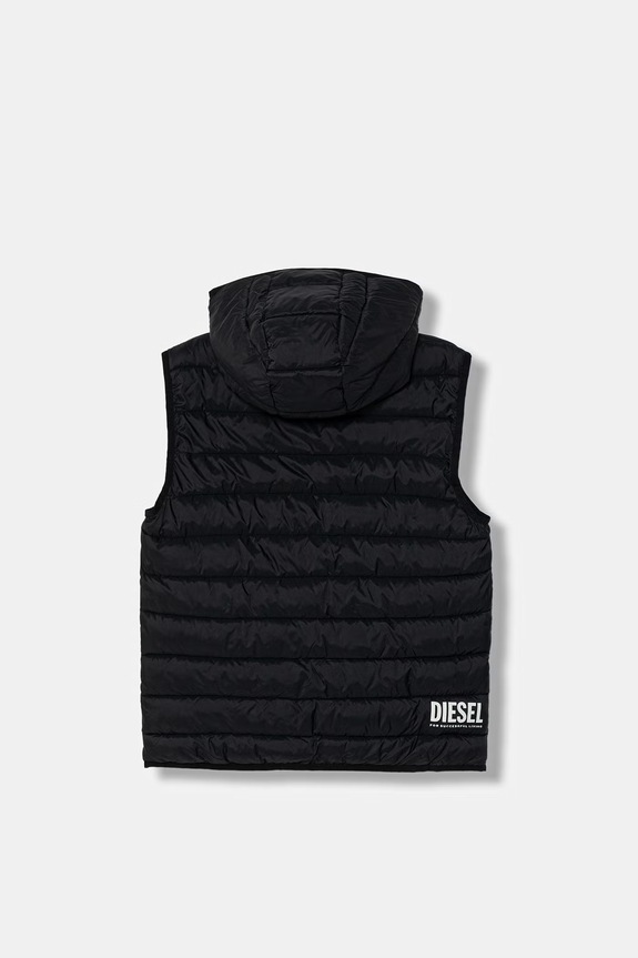 Diesel bezrękawnik dziecięcy JTEMPLY JACKET J02696.KXBT0 czarny SS26