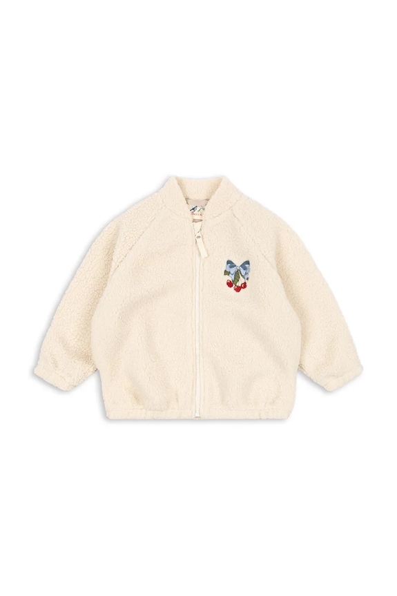 Detská bunda Konges Sløjd JAZZ TEDDY JACKET GRS KS104861.PPY2 béžová SS26