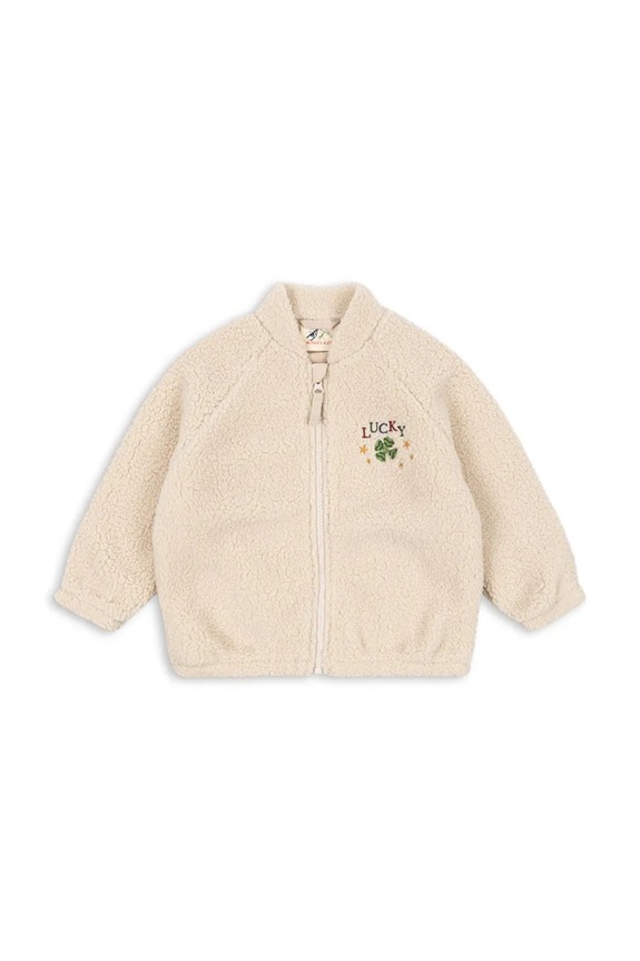 Detská bunda Konges Sløjd JAZZ TEDDY JACKET GRS KS104861.PPY2 béžová SS26