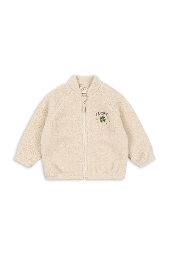 Detská bunda Konges Sløjd JAZZ TEDDY JACKET GRS KS104861.PPY2 béžová SS26