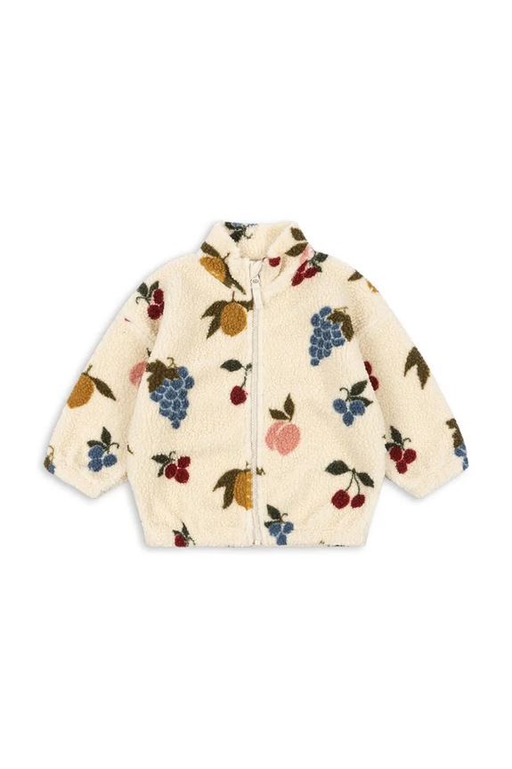 Detská bunda Konges Sløjd JODY TEDDY JACKET GRS nezateplené béžová KS104868.PPY2