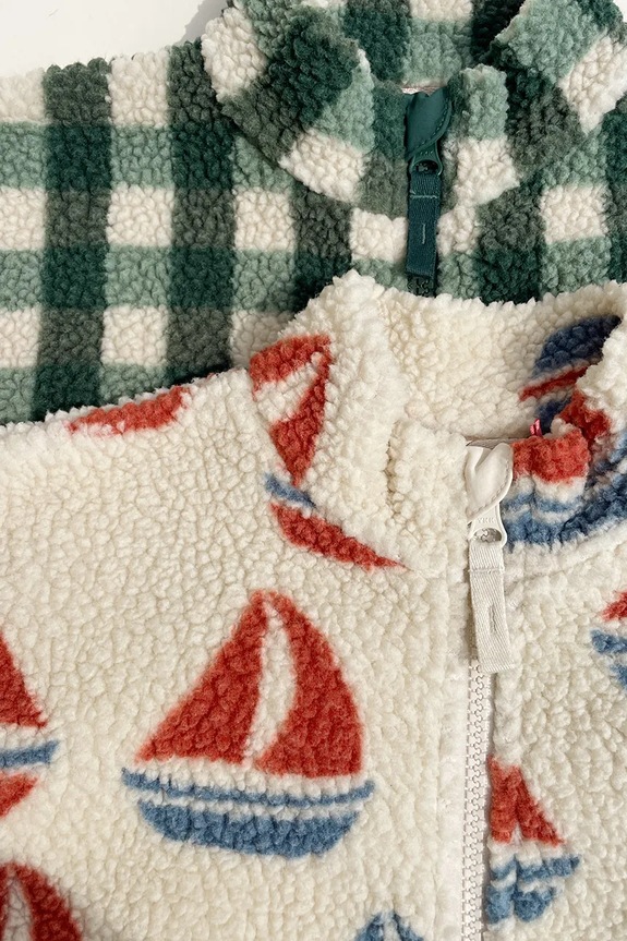 Detská bunda Konges Sløjd JODY TEDDY JACKET GRS KS104868.PPY2 béžová