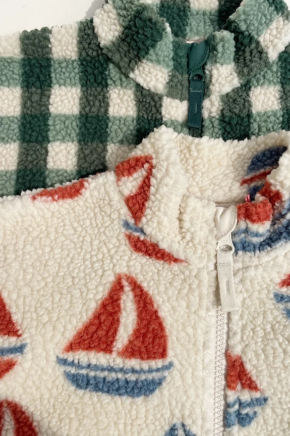 Detská bunda Konges Sløjd JODY TEDDY JACKET GRS KS104868.PPY2 béžová