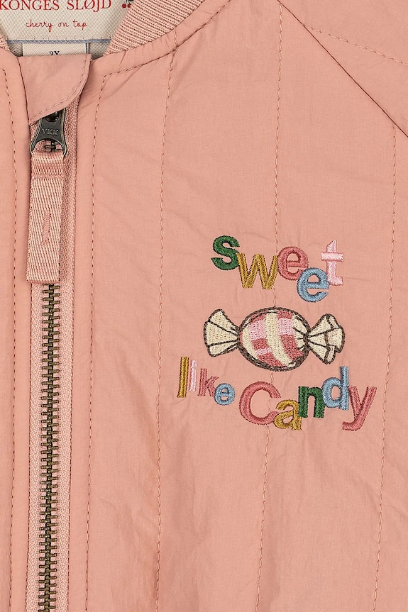 Konges Sløjd kurtka bomber dziecięca JUNO BOMBER JACKET KS104877.PPY2 różowy