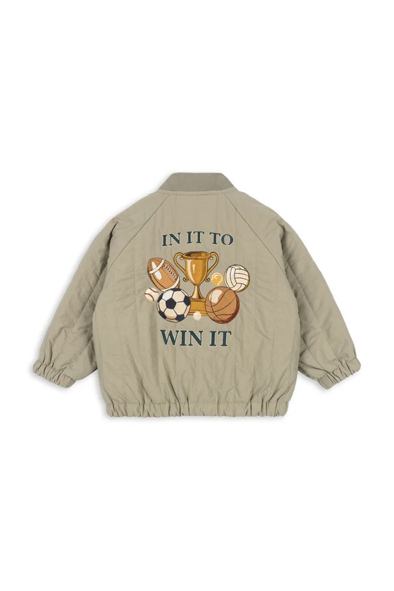Chłopiec Konges Sløjd kurtka bomber dziecięca JUNO BOMBER JACKET KS104877.PPY2 zielony