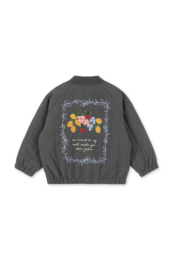 Chlapec Detská bunda bomber Konges Sløjd JUNO BOMBER JACKET KS104877.PPY2 sivá