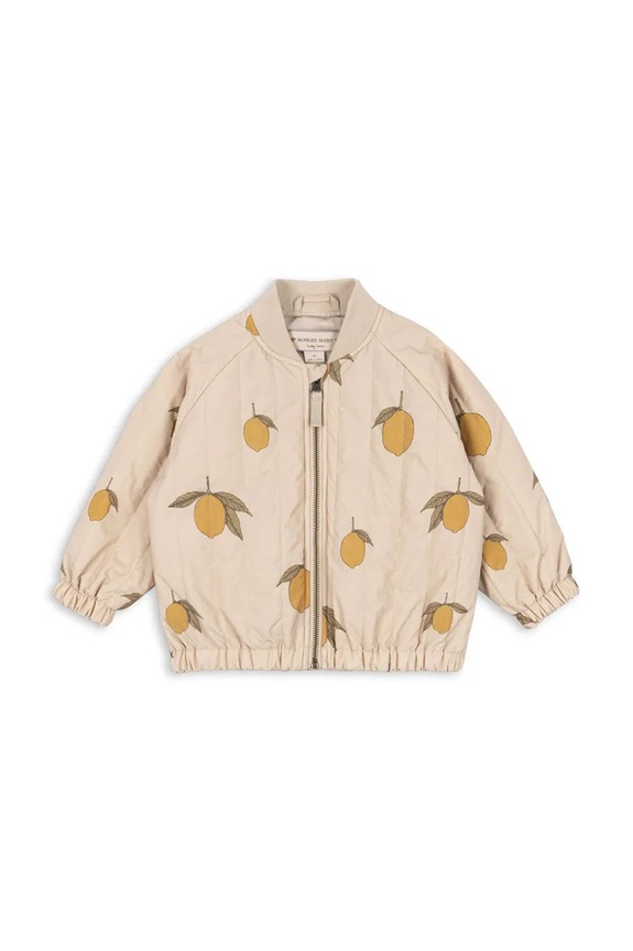 Konges Sløjd geacă bomber pentru copii JUNO PRINTED BOMBER JACKET KS104883.PPY2 bej SS26