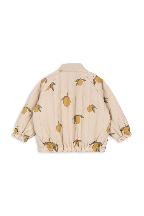 Băieți Konges Sløjd geacă bomber pentru copii JUNO PRINTED BOMBER JACKET KS104883.PPY2 bej
