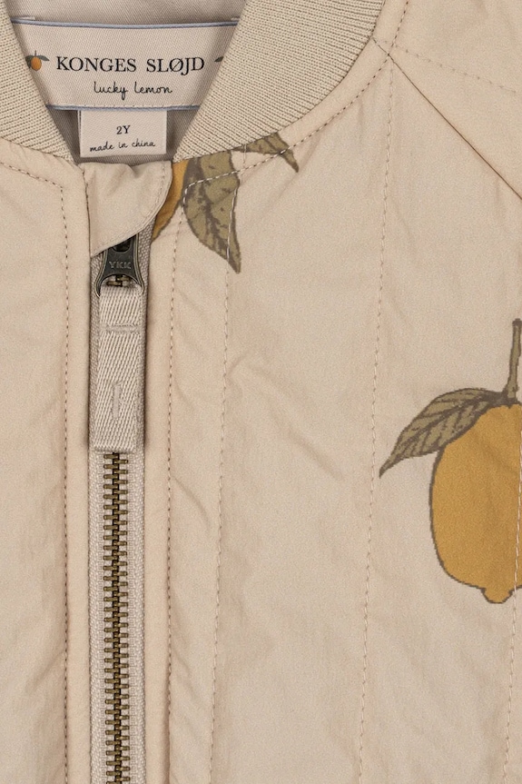 Konges Sløjd geacă bomber pentru copii JUNO PRINTED BOMBER JACKET bej KS104883.PPY2