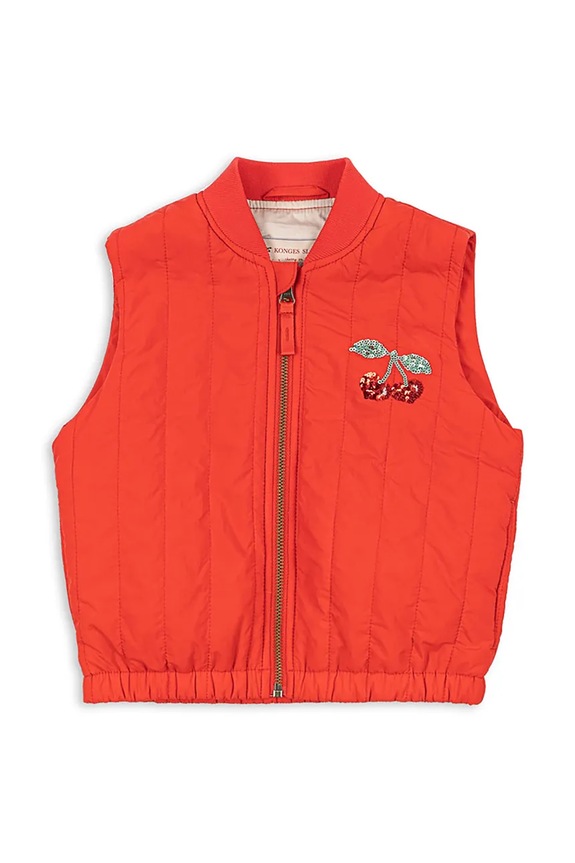 Konges Sløjd vestă copii JUNO SEQUIN VEST KS104889.PPY2 rosu SS26