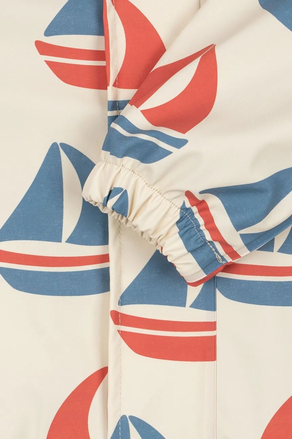 Konges Sløjd jachetă și pantaloni pentru copii RAINY PALME SET KS105049.PPY2 bej