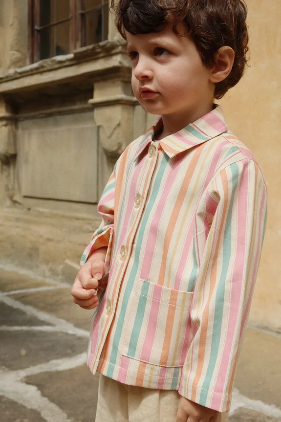 Dječja pamučna jakna Konges Sløjd FRANKIE SHIRT JACKET GOTS Planet friendly šarena KS104826.PPY2