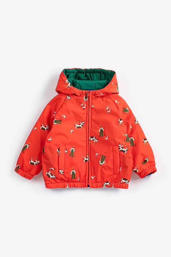 Bobo Choses kurtka niemowlęca Farm Adventure czerwony 126AB104