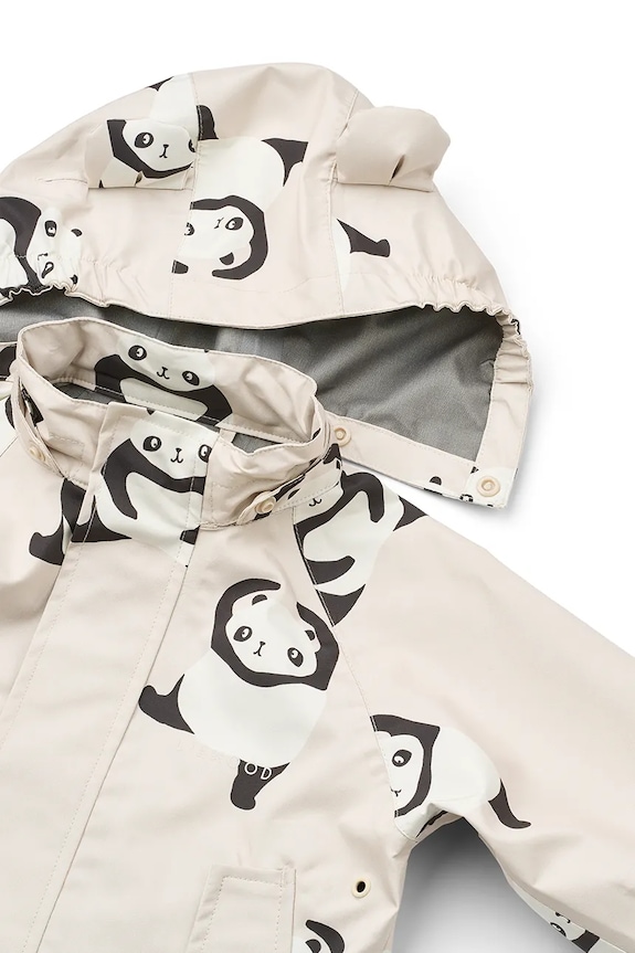 Dječja jakna i hlače Liewood Manu Rainwear Set bijela LW19910.PPY2