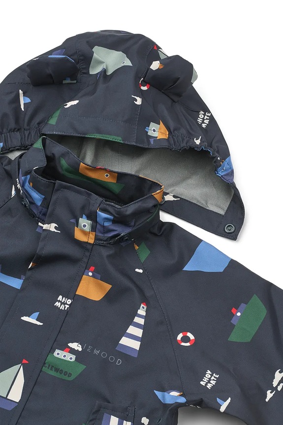 Dječja jakna i hlače Liewood Manu Rainwear Set mornarsko plava LW19910.PPY2