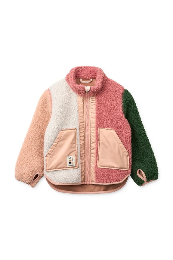 Detská bunda Liewood Noam Pile Jacket LW20017.PPY2 ružová SS26