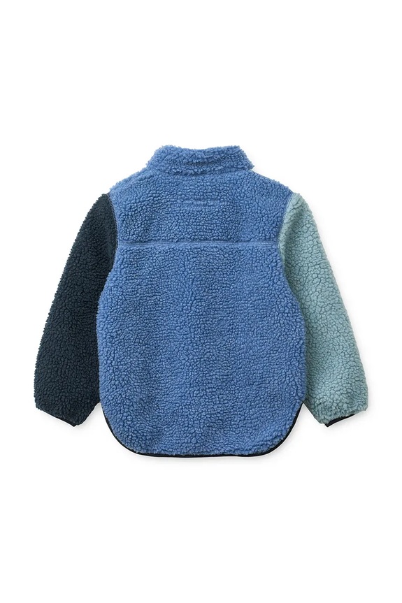 Detská bunda Liewood Noam Pile Jacket LW20017.PPY2 modrá SS26