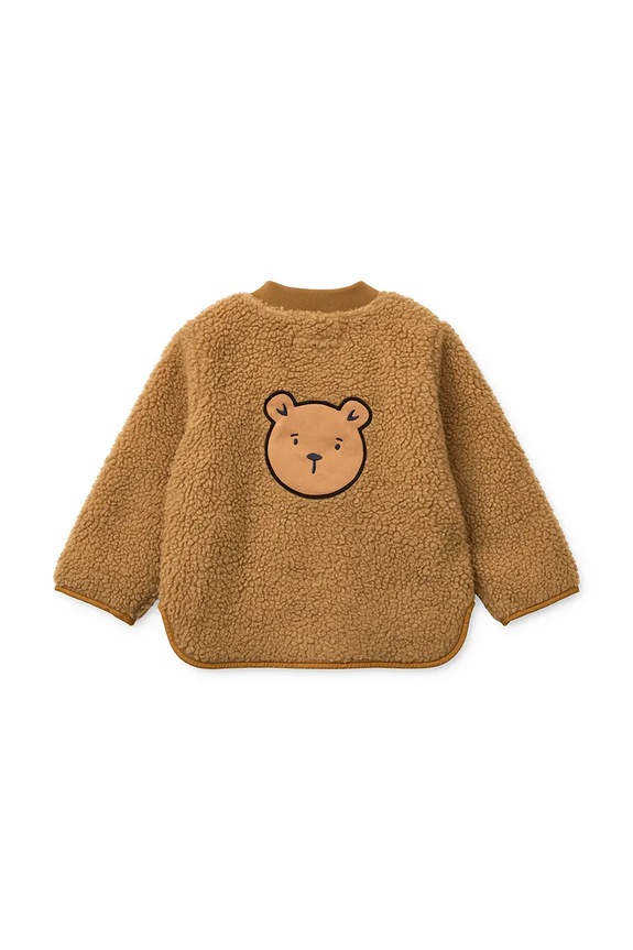 Dječja jakna Liewood Lora Pile jacket LW20642.PPY2 smeđa SS26
