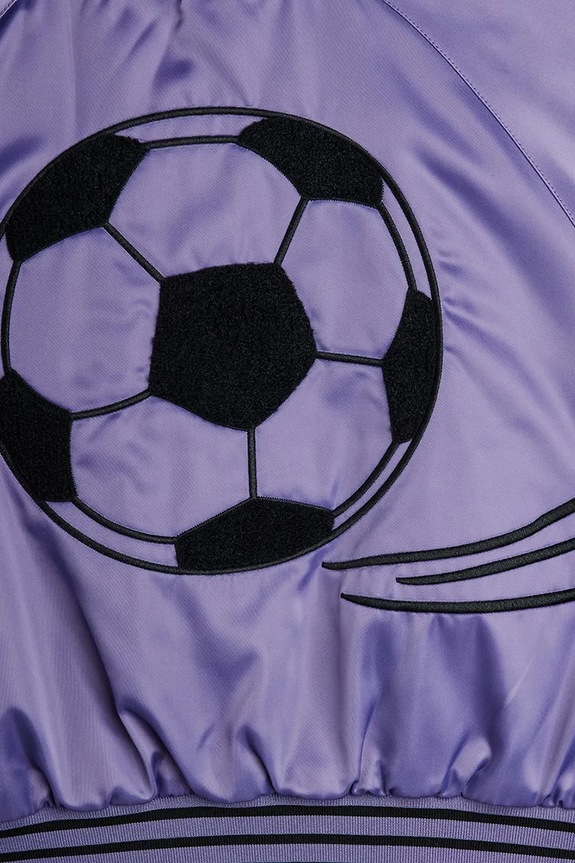 Mini Rodini bomber jakna za djecu Soccerball 26210106 ljubičasta