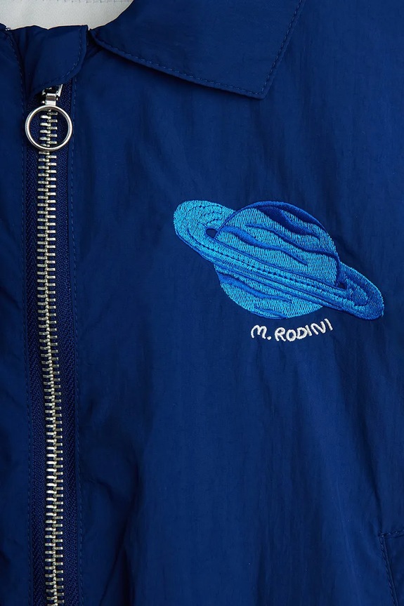 Detská bunda Mini Rodini Planet modrá 26210105