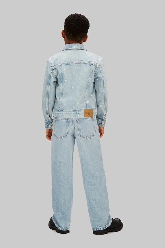 Calvin Klein Jeans jachetă scurtă pentru copii, din denim albastru LVCKSJD02B.104.116.PPY2