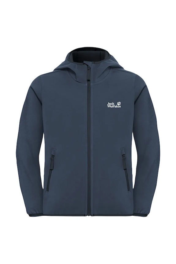 Jack Wolfskin geacă softshell pentru copii FOURWINDS JACKET KIDS A61854.104.152 bleumarin SS26
