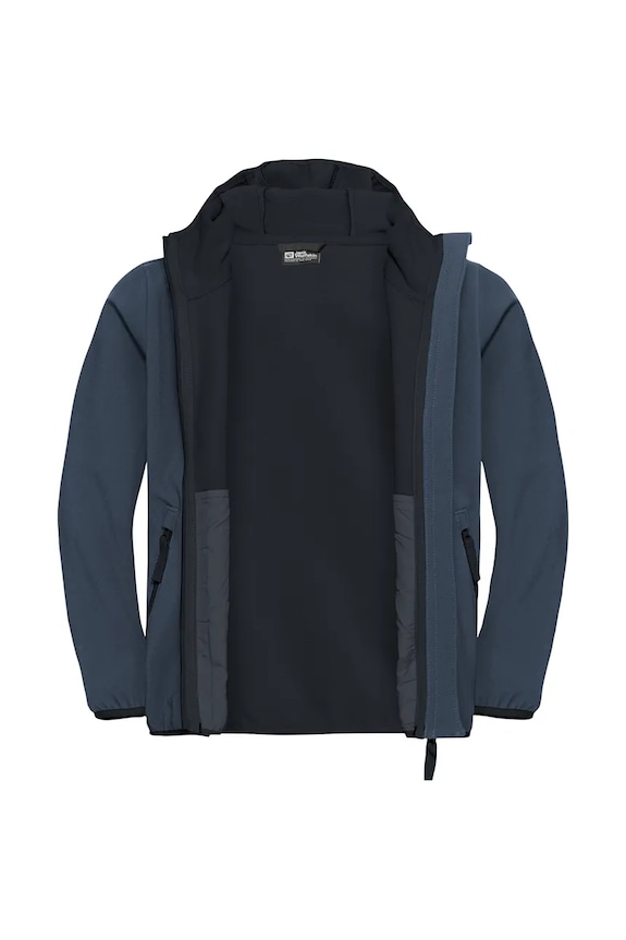 Jack Wolfskin geacă softshell pentru copii FOURWINDS JACKET KIDS bleumarin A61854.164.176.